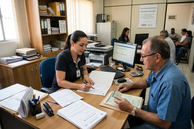 Despachante ajudando na renovação de CNH em Passos, MG
