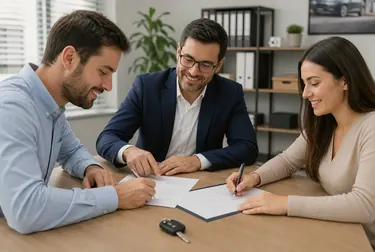 Despachante registrando transferência de veículo em Passos, MG
